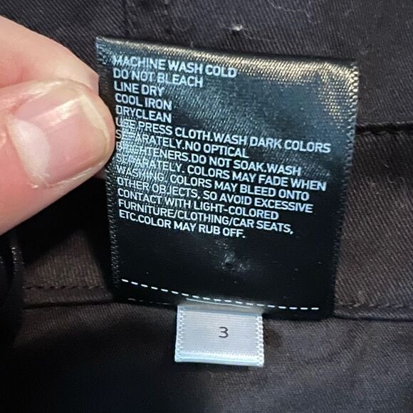 NWT! Uniqlo black chino front button long skirt. - Picture 4 of 10